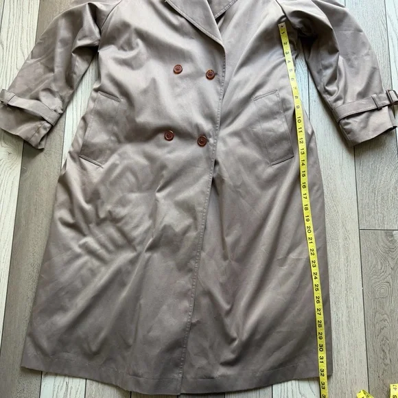 Vintage Worthington Petite Timeless Khaki Trench Coat - Picture 8 of 8